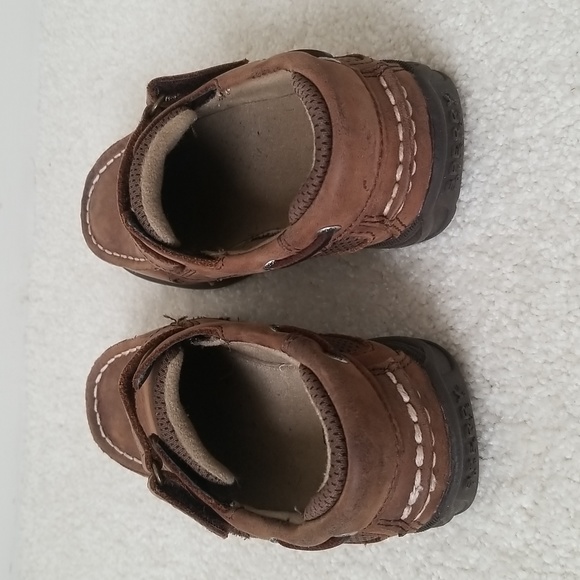 Sperry Topsider Brown Loafer Velcro Closure Size 11.5 Toddler - Picture 4 of 8